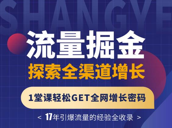 张琦流量掘金探索全渠道增长，1堂课轻松GET全网增长密码-启创网