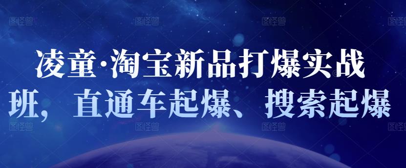 凌童·淘宝新品打爆实战班，直通车起爆、搜索起爆-启创网