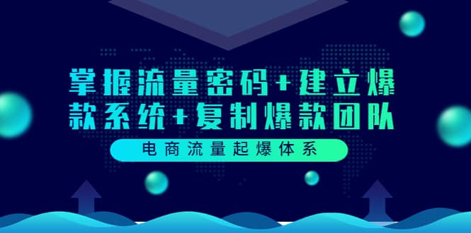 电商流量起爆体系：掌握流量密码 建立爆款系统 复制爆款团队（价值599）-启创网