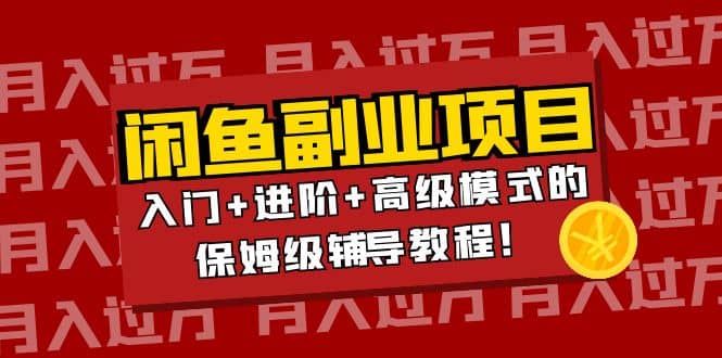 月入过万闲鱼副业项目：入门 进阶 高级模式的保姆级辅导教程-启创网