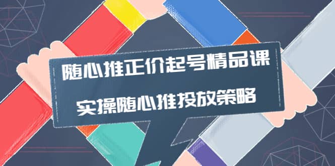 随心推正价起号精品课，实操随心推投放策略（5节课-价值298）-启创网