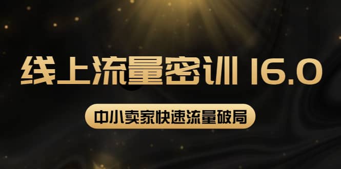 2022秋秋线上流量密训16.0：包含 暴力引流10W 中小卖家流量破局技巧 等等！-启创网