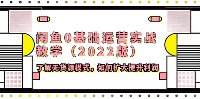 闲鱼0基础运营实战教学（2022版）了解无货源模式，如何扩大提升利润-启创网