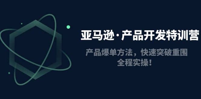 亚马逊·产品开发特训营：产品爆单方法，快速突破重围，全程实操-启创网