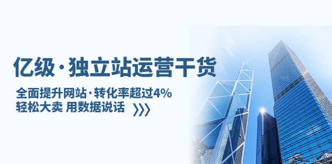 独立站运营干货：全面提升网站·转化率超过4%，轻松大卖 用数据说话-启创网