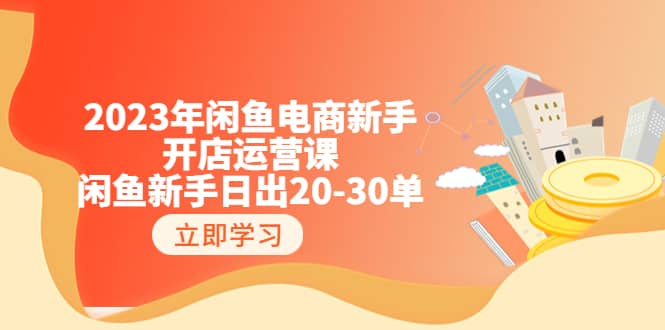 2023年闲鱼电商新手开店运营课：闲鱼新手日出20-30单（18节-实战干货）-启创网