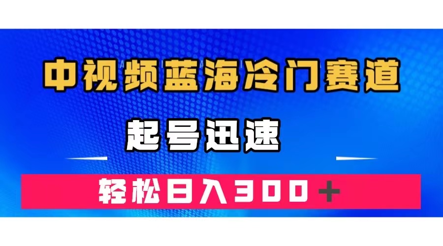 中视频蓝海冷门赛道，韩国视频奇闻解说，起号迅速，日入300＋-启创网